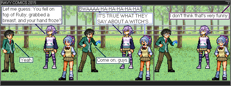 Rosario Vampire. Tsukune. Kurumu. Mizore. Ruby.